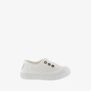 Bamba de Lona sin Cordones Blanca