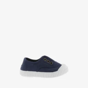 Bamba de Lona sin Cordones Marino