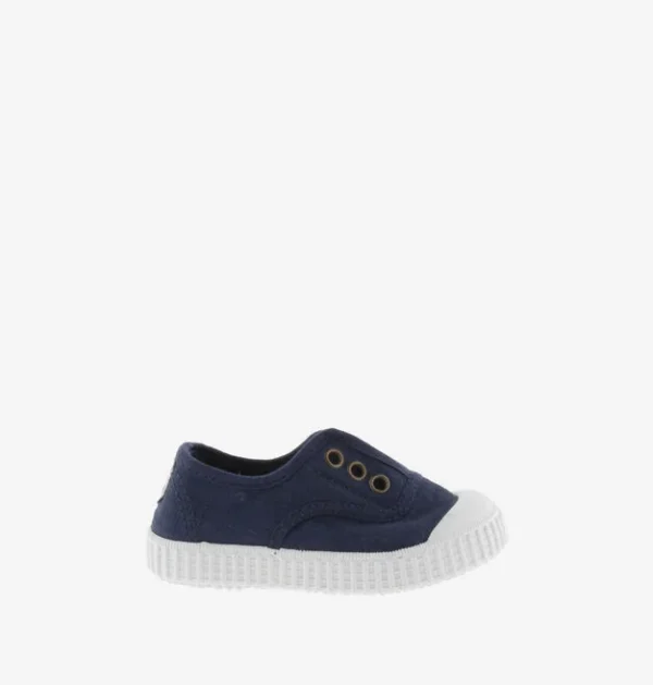 Bamba de Lona sin Cordones Marino